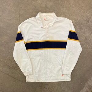 Vintage Y2K Mossimo Striped 3 Toned Polo Longsleeve Size Large